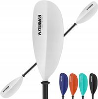Podwójne wiosła kajakowe XUXIAKE z włókna szklanego 215-225 cm BIAŁE