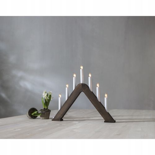 Świecznik adwentowy drewniany brązowy JARVE na Arena.pl