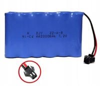 AKUMULATOR BATERIA DO AUTA SAMOCHODU RC 7.2V 2000 mAh NI-CD