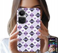 ETUI DO OPPO RENO10 PRO 5G - MODNE SERCA KOKARDKI KOKARDA + FOLIA