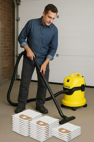 10 x DUŻY WOREK DO KARCHERA WD2 WD3 59x35 cm 10 x WOREK SYNTETYCZNY na Arena.pl