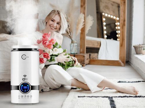 Nawilżacz powietrza SMART HOME+ WIFI automatyczny AROMATERAPIA OLEJKI na Arena.pl