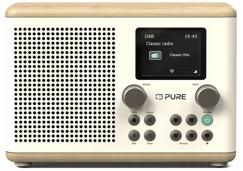 Radioodtwarzacz sieciowy DAB+, FM Pure Classic H4 Biały-dąb Bluetooth na Arena.pl