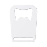 Otwieracz do butelek 4,5 x 6 cm do sublimacji - biały