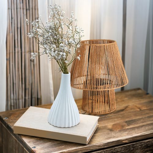 Zestaw Lampa Boho Stołowa Sznur i Metal Nocna + Żarówka 7W E27 Barwa Ciepła na Arena.pl