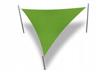 ŻAGIEL PRZECIWSŁONECZNY WODOSZCZELNY OGRODOWY TRÓJKĄT ZIELONY 3,5X3,5X3,5