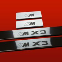 Listwa progowa BMW X3 F25 M X3 Stal nierdzewna 304 połysk 4szt