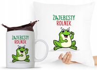 Zestaw Poduszka + Kubek Dla Rolnika Prezent Z Nadrukiem Ze Zdjęciem