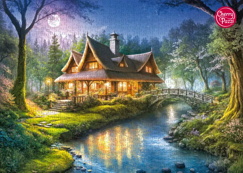 Puzzle 1000 elementów. Chata Leśniczego 30684 zdjęcie 4