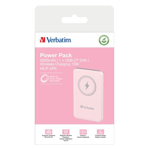 Powerbank Verbatim 5000 mAh różowy na Arena.pl