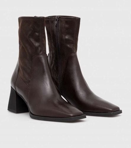 Vagabond Shoemakers botki HEDDA damskie kolor brązowy na słupku R39 na Arena.pl