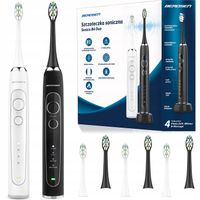 2x SZCZOTECZKA SONICZNA ELEKTRYCZNA DO ZĘBÓW ZESTAW BERDSEN DUO 6 KOŃCÓWEK