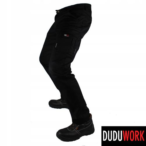 SPODNIE ROBOCZE BHP DuduWork Czarne Elastyczne 60 na Arena.pl