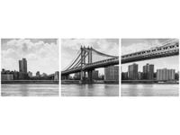 90X30CM BROOKLYN NOWY JORK TRÓJ OBRAZ