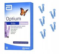 ORYGINALNE Paski Optium Xido do ciał ketonowych + LANCETY ABBOTT