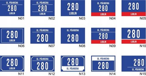 Tabliczka Numer domu Tablica ADRESOWA ALUMINIOWA | NUMER NA DOM |32x21| na Arena.pl