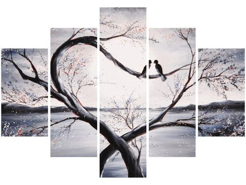 105CM 150CM OBRAZ 5 ELEM W ŚWIETLE KSIĘŻYCA DRUK na Arena.pl