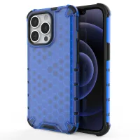 Honeycomb etui pancerny pokrowiec z żelową ramką iPhone 13 Pro niebieski