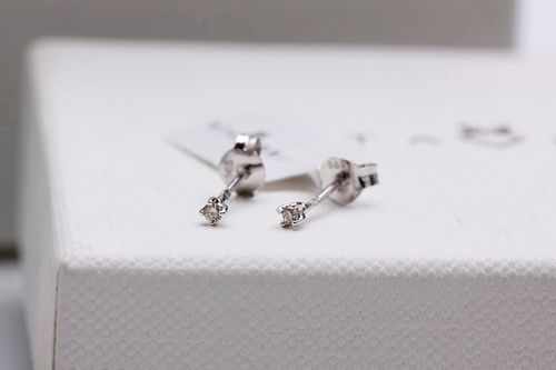 Złote kolczyki KBD0507 - Diament na Arena.pl