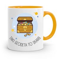 Kubek Żółty Dla Geodety Taki Geodeta To Skarb Z Nadrukiem Ze Zdjęciem