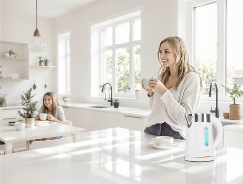 CZAJNIK ELEKTRYCZNY BEZPRZEWODOWY 0,8L BIAŁY MAŁY TURYSTYCZNY 1000 W na Arena.pl