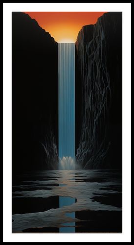 Plakat 50x100cm Wodospad Światła na Arena.pl