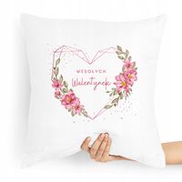 Poduszka Na Walentynki Wesołych Walentynek Z Nadrukiem Ze Zdjęciem