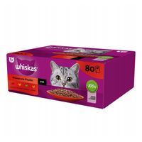 WHISKAS MOKRA KARMA DLA KOTA KLASYCZNE POSIŁKI W SOSIE SASZETKI 80X85 G