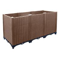 Grządka podwyższana modułowa ogrodowa 120 x 40 x 52 cm Multiflex 52