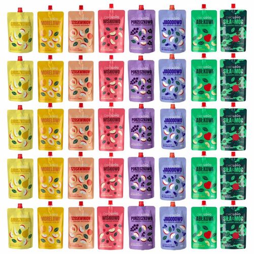 Owolovo Mix 9 smaków musów owocowych 200 g x 45 sztuk na Arena.pl