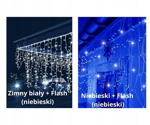SOPLE GIRLANDA KURTYNA 300 LED ZIMNY BIAŁY + FLASH (ZIMNY BIAŁY) na Arena.pl