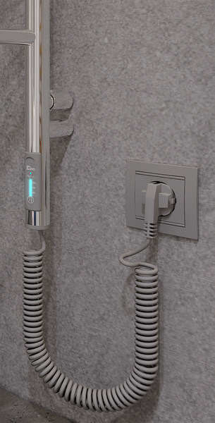 ELNA Grzejnik łazienkowy elektryczny Vertical 6 ruchome ramiona Chrom zdjęcie 11