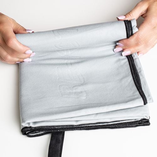 Ręcznik Szybkoschnący Z Mikrofibry 130X80 Szaro-Czarny na Arena.pl