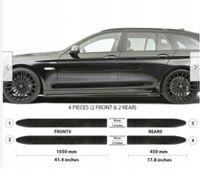 BMW 5 2010-2016 - Listwy CZARNE Boczne Drzwi