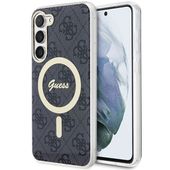 Guess GUHMS23SH4STK S23 S911 czarny/black hardcase 4G MagSafe