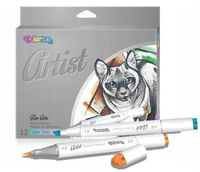 markery do szkicowania 12 szt pastelowe kolory artist 81100ptr