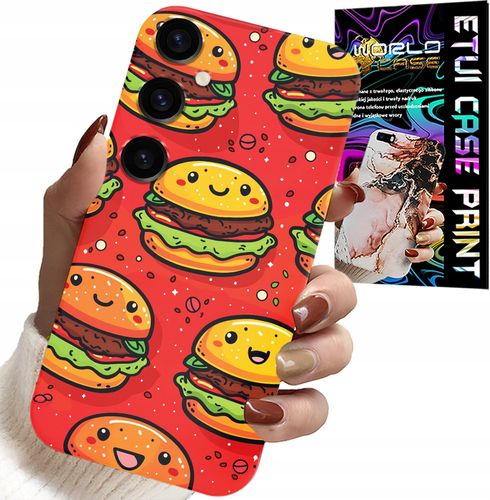 ETUI DO SAMSUNG GALAXY S25 PLUS - SŁODKIE UŚMIECHNIĘTE BURGERY POKROWIEC na Arena.pl