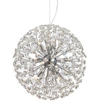 Kryształowa LAMPA wisząca BOLID 108101 Markslojd metalowa OPRAWA crystal glamour ZWIS kula chrom przezroczysta