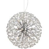 Kryształowa LAMPA wisząca BOLID 108101 Markslojd metalowa OPRAWA crystal glamour ZWIS kula chrom przezroczysta