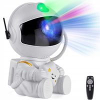 PROJEKTOR GWIAZD ASTRONAUTA GALAKTYKA LAMPKA NOCNA NIEBO LASEROWY LED PILOT