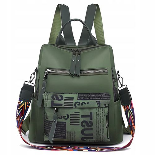 PLECAK DAMSKI MIEJSKI TORBA TOREBKA ZIELONY 2W1 na Arena.pl