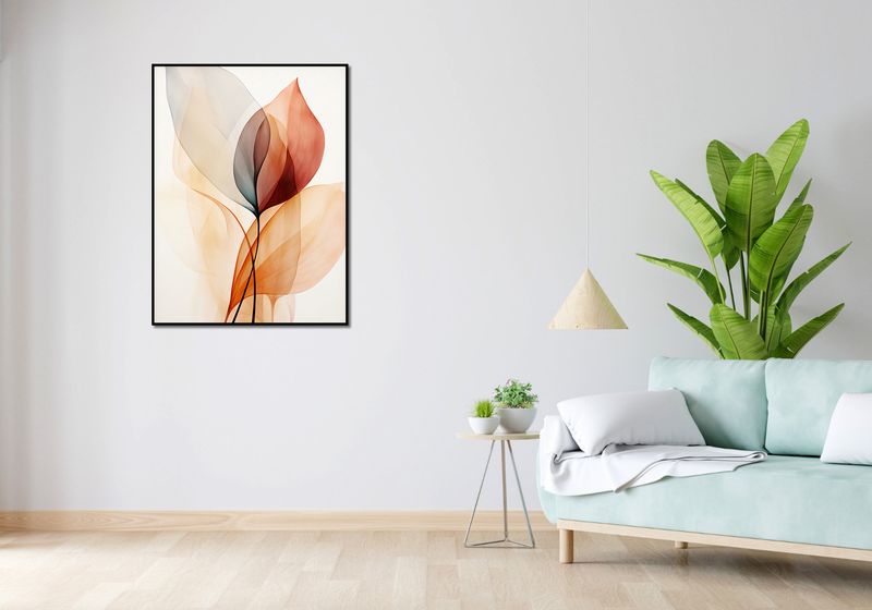 Plakat 75x100cm Eteryczne Liście zdjęcie 4