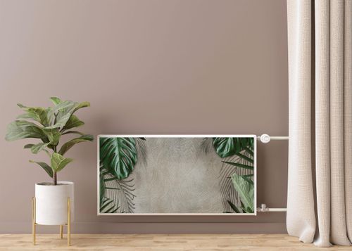 MAGNETYCZNA Osłona Kaloryfera Beton Liście TROPIKALNE 100cm x 60cm na Arena.pl