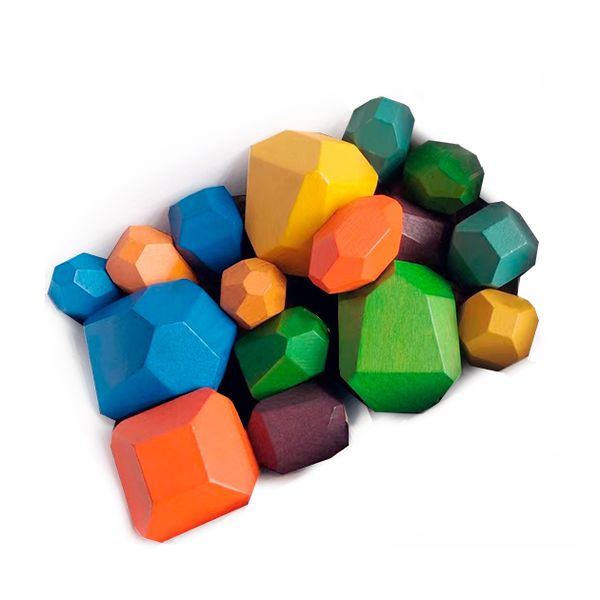 kamienie drewniane Lama 16 szt - kolor zdjęcie 1