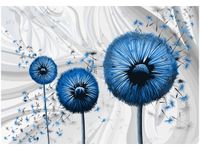 100 70CM OBRAZ PŁÓTNO NIEBIESKIE DMUCHAWCE 3 PŁÓTNO RAMA