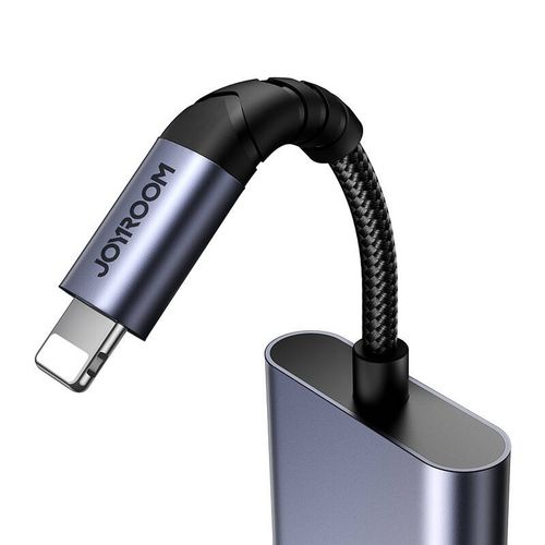 adapter audio 2w1 joyroom sy-l02 lightning do 2x lightning (czarny) na Arena.pl
