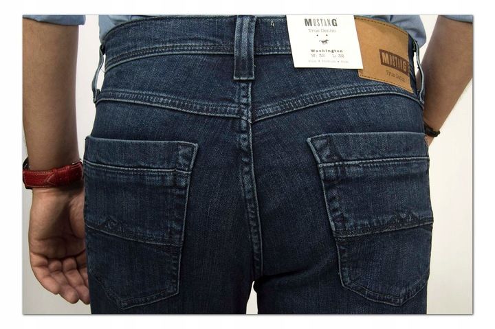 Mustang Washington Blue 883 spodnie jeansy W32 L32 zdjęcie 8