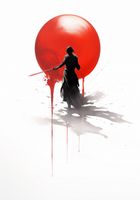 Plakat 70x100cm Samotny Samuraj