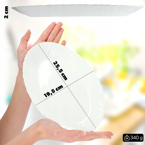 PÓŁMISEK TALERZ DO MIĘS WĘDLIN SZKŁO HARTOWANE na Arena.pl