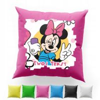 POSZEWKA Z NADRUKIEM BAWEŁNIANA 40x40CM - MYSZKA MINNIE MINI BAJKA